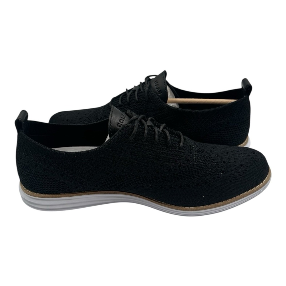 Cole Haan Original Grand Stitchlite Oxfords Womens 9 B Black Wingtip Shoe W14807 - Picture 7 of 10